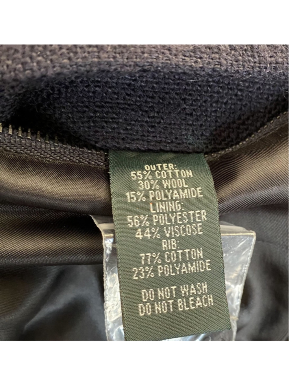 Rodd & Gunn Wallingford Bomber Jacket Mens XL Navy Wool Cotton Italian Fabric - Picture 9 of 14